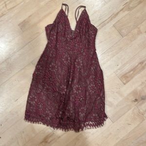 Amazing dress, maroon color
